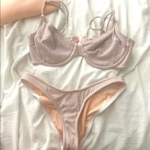 triangl swimsuit! worn maybe twice! small top XS bottom!